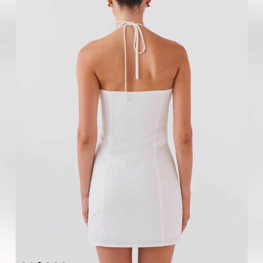 NWT PEPPERMAYO- Island Echoes Linen Mini Dress size 6 - Picture 3 of 5